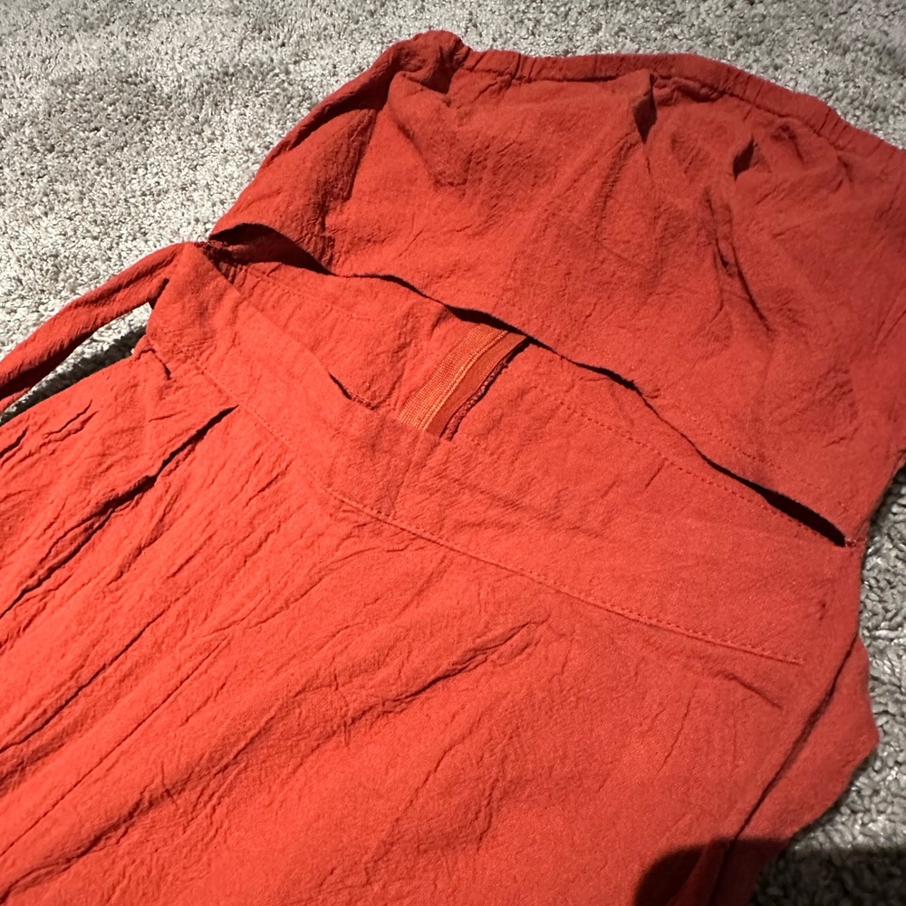 Burnt orange jumpsuit